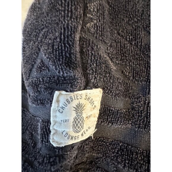 Chubbies The crop circles Mens velour Lounge Wear Schwort S 5.5 logo pockets - Picture 7 of 11